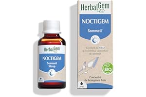 HerbalGem Noctigem Bio, Tilleul et Figuier, Procure Un Repos Nocturne Bon et sain, Gemmothérapie Concentrée 30 ML