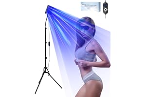 JITESY Lampada abbronzante solare per casa, 50 W, 2 modalità+pulsante, 5 livelli di luminosità, abbronzatura del viso, luce diurna