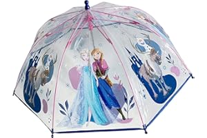 Chanos Frozen 2 - Die Eiskönigin Kinder Mädchen Regenschirm Stock-Schirm