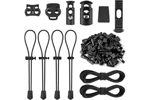 2 stycken elastiska gummisnoddar, 10 m – 3 mm, gummirep med 40 snörstoppar, 2 hål och 40 snörklämmor, svart elastiskt band, rund, gummirep, expanderrep för dragsko, ryggsäck, tvättlina, tält