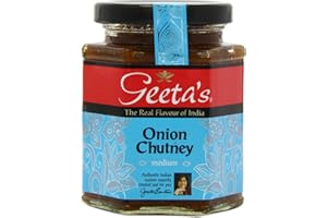 Geeta's Onion Chutney, Authentic Indian Cuisine - 310g Jar, Pack of 6