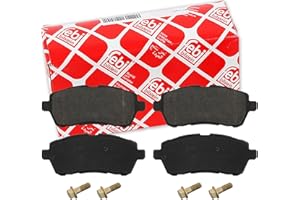 febi bilstein 16820 pastiglie freno con viti (anteriore) - set di 4 pastiglie disco |,