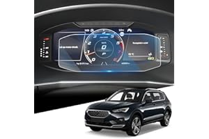 WEIPIN Protector de pantalla digital compatible con Seat Tarraco Ateca Leon MK4 Cupra Formentor/Seat Ibiza Arona Protector de instrumentos Protector de pantalla Accesorio