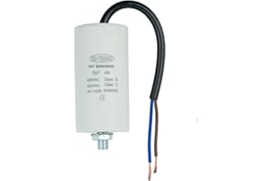 EDI-TRONIC condensateur de moteur, condensateur de travail, condensateur de démarrage, câble, 8µF, 450V, M8