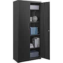 Armoire De Rangement En Acier 5 Niveaux 2 Portes Avec Serrure Meuble Rangement Metal
