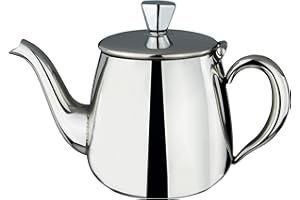 CAFÉ OLÉ Cafe Olé PT-013 - Teiera in acciaio INOX, 380 ml, Acciaio INOX, 13 oz