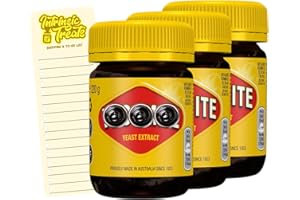 Yeast Extract Spread Bundle with Vegemite Yeast Extract 220g x3 and Intrinsic Treats Shopping List Card