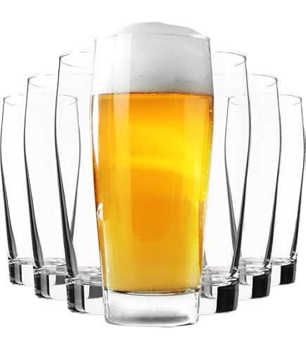 Set Di 12 Bicchieri Da Birra In Vetro - Bormioli Rocco, Capacità 58 Cl
