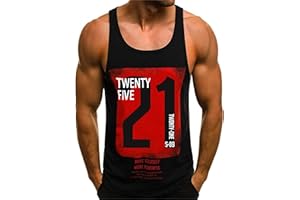HOTCAT Herren Tank Top Muskelshirt mit Print Unterhemden Ärmellos Weste Sommer Style Fashion Streetstyle Muscle Shirt