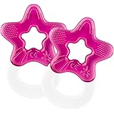dentistar Set of 2 Cooling Teethers for Babies 3 Months and Up - Cooling Teething Aid and Teething Toy for Babies and Toddler
