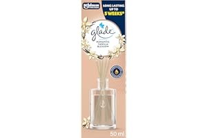 Glade Reed Diffuser, Home Fragrance Infused with Essential Oils, Room Air Freshener With Up to 5 Weeks of Continuous Fragrance, Vanillla Blosson, 50ml