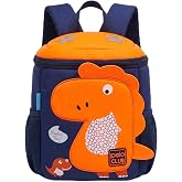 MyPolo Sofy Serisi 3D Dinozor Fig&uuml;rl&uuml; &Ccedil;ocuk Sırt &Ccedil;antası - Kreş ve Anaokulu İ&ccedil;in Reflekt&ouml;rl&uuml;, Hafif ve Ergonomik Okul &Ccedil;antası