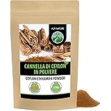 Cannella di Ceylon (250g), cannella in polvere, 100% naturale, cannella delicatamente essiccata e macinata, senza additivi, v