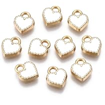60 Pièces Pendentifs Fleur De Cerisier émaillés Plaqués Or - Breloques Pour Fabrication De Bijoux DIY (trou 1,5 Mm, 14x16 Mm)