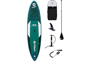 ‎L.A. SPORTS Devil SUP aufblasbares Stand-Up Paddling Board Komplett-Set mit Paddle & Zubehör 330cm Allround & Touring Brett