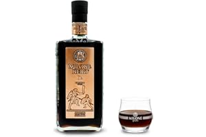 Amaro Milone Nero, 70 cl – Amarissimo di Calabria (35% Vol.) – Liquore Artigianale per Palati Esigenti – Premiato per Design e Gusto Intenso