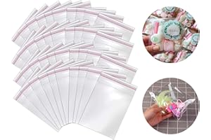 ONLY FAITH Bolsas celofán transparente, bolsas de plástico cierre autoadhesivas, bolsas autoadhesivas de embalaje para joyas, regalos y chuches. (10 X 13 Cm (200 Piezas))