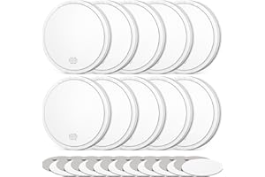 CHZHVAN Detector de Humo con Batería de 10 Años, Alarma de Incendio con Indicador LED y Botón de Silencio, Alarma de Humo con Batería, Conforma al Estándar EN 14604, 10 Piezas