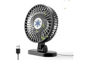 CC STORE Mini Ventilateur Portable, Ventilateur Usb,Ventilateur Silencieux, 3 Vitesses en un Seul Bouton, Petit Ventilateur Puissant, Mini Ventilateur Sensation de Fraîcheur Réglable pour Maison Bureau Table