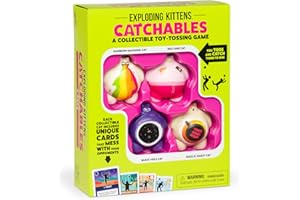 Exploding Kittens Catchables 4-Pack: Collectible Toy Tossing Games - Fun Family Games, Party & Travel - Ideal for Adults & Kids Ages 8+