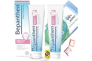 ASBQuality Nappy Change Bundle | 2 x Bepanthen Nappy Rash Cream 100g + 2 x ASBQuality Cotton Pads + 1 x Harmonie Aqua Baby Wipes (48) | Relieves Irritation & Redness | Nappy Cream