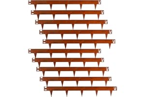 UNIGARDIA Bordura Corten per Giardino in Metallo per Prato 10 m - Bordatura Aiuole Giardino Alta 150 mm - Bordure per Aiuole Flessibile, Corten