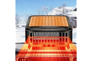 NATWO Car Heater Portable Car Defroster Windshield Heater,12V 200W Fast Heating & Cooling Fan,Plug In Cigarette Lighter Heaters Windshield Defogger,360° Rotary Portable Car Heaters for Vehicle,Cars,RVs,SUV