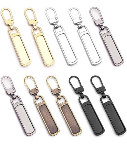 5 Stück Metall-Reißverschluss-Ersatz Für Kleine Löcher – Abnehmbar, Für Jacken, Taschen, Stiefel (Bronze)