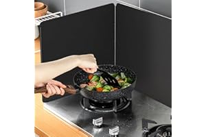LIYI929GP Plaque Anti-Projections pour Cuisson Cuisinier, Plaque AntiProjection Cuisine Revêtement Anti-adhésif Protection Anti-éclaboussures, Protection Contre Éclaboussures Antigraisse Pliable