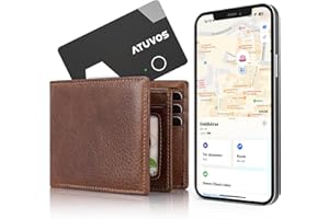 ATUVOS Air Tag Card Wallet Tracker Karte Thin 1.6mm, Wiederaufladbarer Geldbörsenfinder Kompatibel mit Apple Wo ist? APP (iOS NUR, Android Not Supported), Item Finder für Reisekoffer/Geldbeutel/Koffer