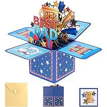 Trophée Pop Up Papa Carte Fête Des Pères Hallmark - Trophée Pop Up 3D Best Dad Carte Pop Up