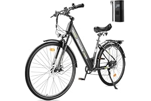 ‎EBOOCICLE eboocicle E-Bike Elektrofahrrad Pedelec, 26/28 Zoll E-Citybike 36V 13Ah Lithium-Akku Bis zu 100KM,250W Motor Shimano 7-Gang Trekkingrad für Damen Herren