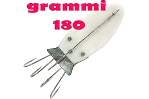 Carson polpara Prendi Polpo con ami innesco sarda Granchio Gomma Naturale Bianca Pesca