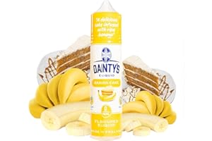 HAVANA DREAM Daintys - Banana Cake - Eco Vape E-Liquid | 50ML | Sin Nicotina: 0MG | 70VG/30PG | E-Liquido para Cigarrillos Electronicos | Vaper | E Cigarette | E Shisha