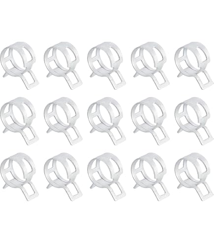 Sourcing Map Schlauchklemmen – 10 Stück, Klemmbereich 50-70mm, 8mm Breit, Aus Stahl