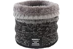 MLETULIPS Sciarpa Invernale Scaldacollo - Uomini Donne Tempo Freddo Maglia Caldo Pile Sciarpa Antivento Regalo Sport Outdoor
