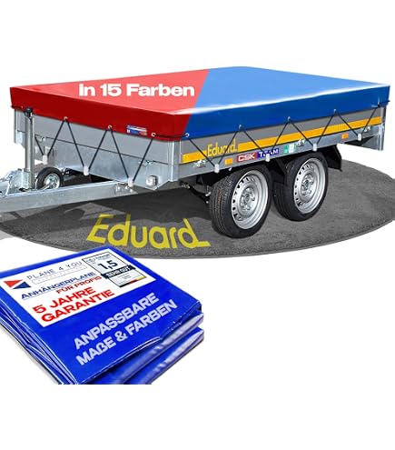 Bâche étanche Renforcée Française SUP - Bâche Remorque 120 X 200 X 10 Cm - PVC 640g/m² étanche & Renforcé Protection Remorque Intempéries