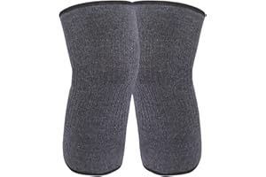 ASHUXXN Ginocchiere Termiche Invernali in Cashmere Ginocchiere Invernali in lana per Adulti Ginocchiere in Lana Invernale Ginocchiere Ispessite Ginocchiere Anti-freddo per Sci, Ciclismo, Corsa (Grigio)