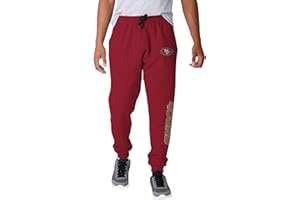 FOCO NFL Men's Officially Licensed Team Color Primary Logo Prime Time Football Sweatpants Joggers Pants
