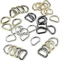 120 Anelli A D In Metallo - 15 Mm In 4 Colori - Per Borse, Cinture, Zaini E Fai Da Te - Foto 4