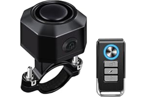 VIOROSE Fahrrad Alarmanlage Fahrradalarmanlagen mit Fernbedienung Drahtlose - USB-C Wasserdicht Motorrad Fahrrad Tracker Diebstahlschutz Anti-Diebstahl-Vibration Scooter Roller Alarmanlage Bike Alarm