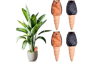 Naseom 4 Stück Bewässerungskugeln Wasserspender Pflanze Bewässerung Zimmerpflanzen Pflanzen Bewässerung Bewässerungssystem Indoor Automatische Bewässerung Tonkegel BewäSserung (Igel)