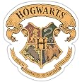 Spreadshirt Harry Potter Sweat à Capuche Contrasté Ado - Emblème Hogwarts Vintage Licence Officielle