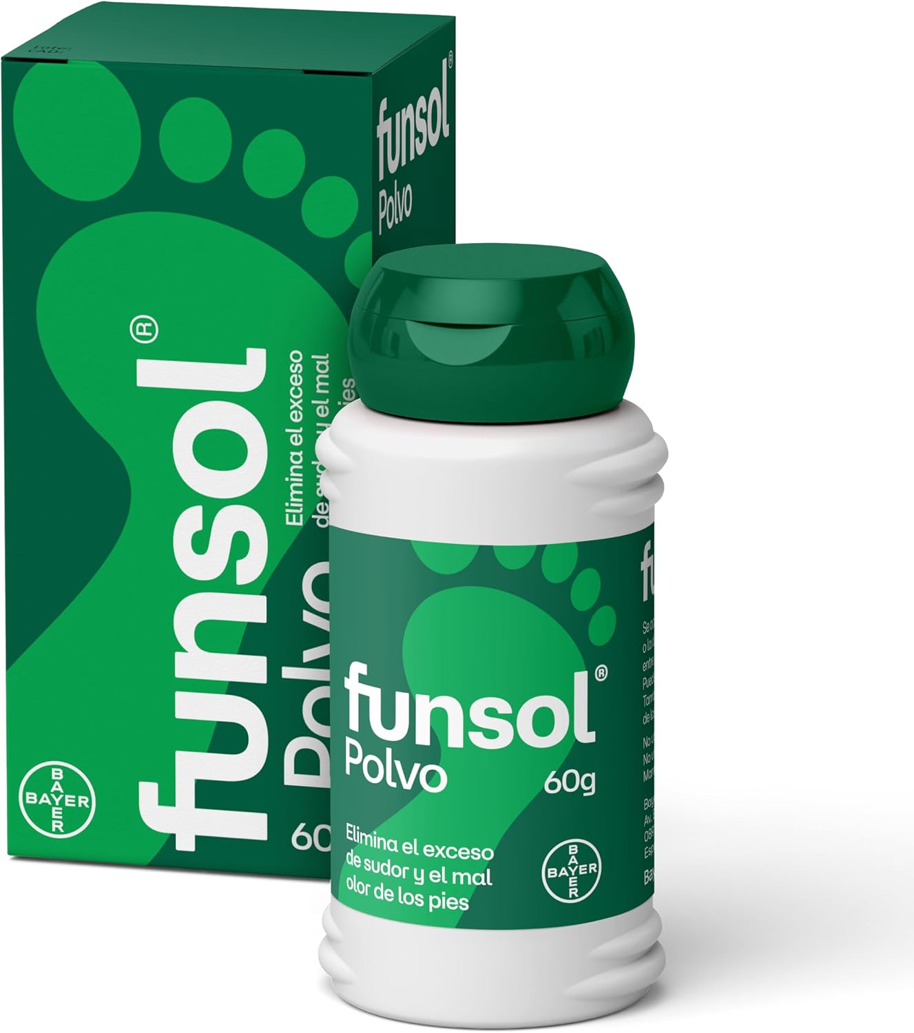 Funsol Desodorante para Pies - Polvo 60 g - Reduce el Sudor Excesivo - Elimina el Mal Olor de los Pies - Todo Tipo de Calzado - Zapatos - Deportivas y Calcetines