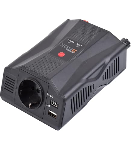Convertisseur 12V/24V Vers 220V 1500W - Prise Allume-cigare + 4 Ports USB - Pour Voiture, Camping-car, Voyages