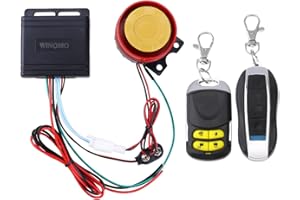 WINOMO , antifurto, di allarme per motocicli con doppio telecomando universale, 12 V
