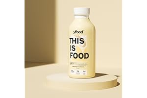 yfood vaniglia, pasto pronto da bere, THIS IS FOOD drink, 34 g di proteine, 26 vitamine e minerali (12 x 500 ml)