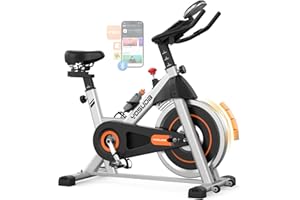 YOSUDA Cyclette da Casa con Resistenza Magnetica Regolabile 0-100%, Bicicletta per Allenamento Silenziosa con APP, Schermo LCD, Supporto Tablet, Capienza Massima 136 kg