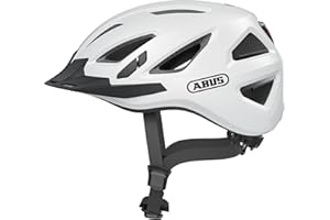 ABUS Urban-I 3.0 city helmet - casco da bici con luce posteriore, visiera e chiusura magnetica - per uomini e donne