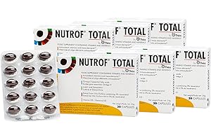 THEA PHARMA 180 Nutrof Total Capsules – Eye Health Supplement with Lutein, Zeaxanthin, Omega 3, and Antioxidants | Daily Dose of Essential Nutrients for Optimal Eye Health | 30 Capsules x 6 Packs